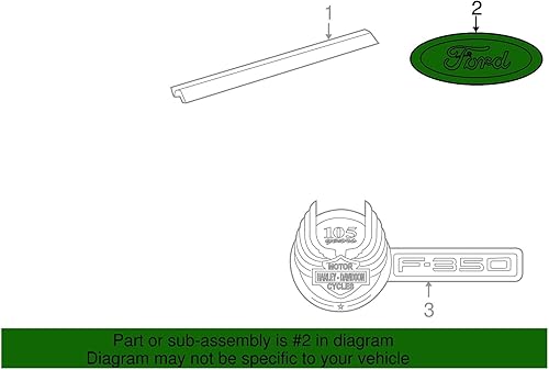 Miniatura 4 de Genuine Ford aa8z-9942528-A placa