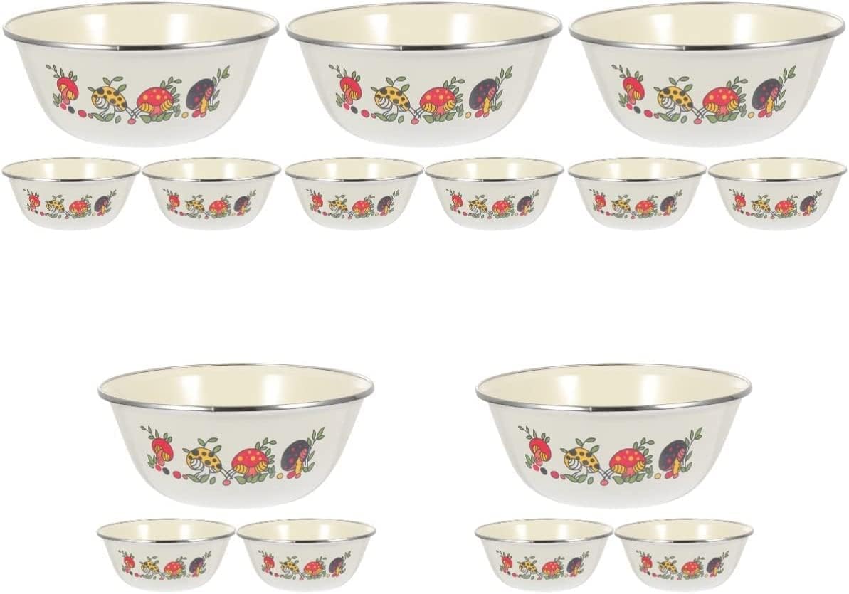 エナメル スープ ボウル ウェディング デコレーション アジアン デコレーション 15個 ミキシング チャイニーズ インスタント プ