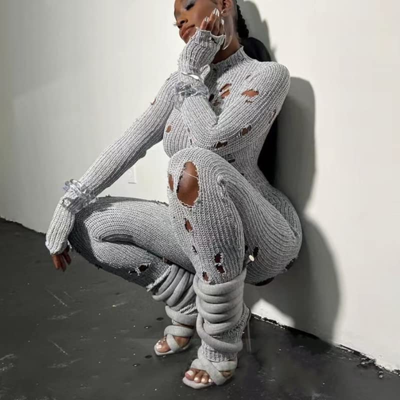 perixir Strappy High Heels Gladiator Sandals With Grey Jersey Knit Fallopian Cloth Rope Lace Up Sexy Open Toe Square Stilettos Tie Up Heeled Sandals For Women US Size 6-132