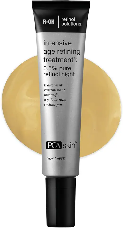 PCA SKIN Intensive Anti Aging Retinol Serum, 0.5% Pure Retinol Face Serum, Minimizes Fine Lines and Wrinkles, 1 fl oz Tube