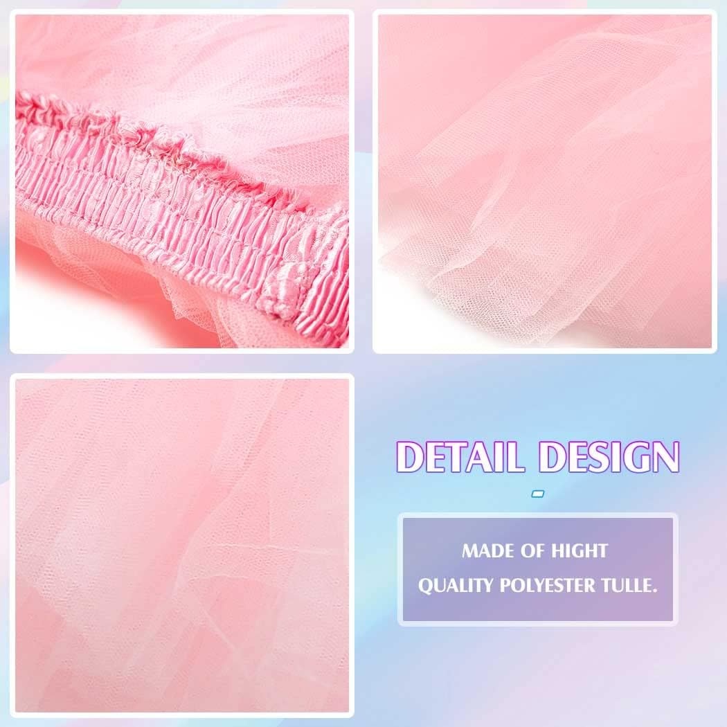 TWINKLEDE Hot Pink Tulle Tutu Skirt Ballet Bubble Dance Skirt Running Tututs for Women - Image 4