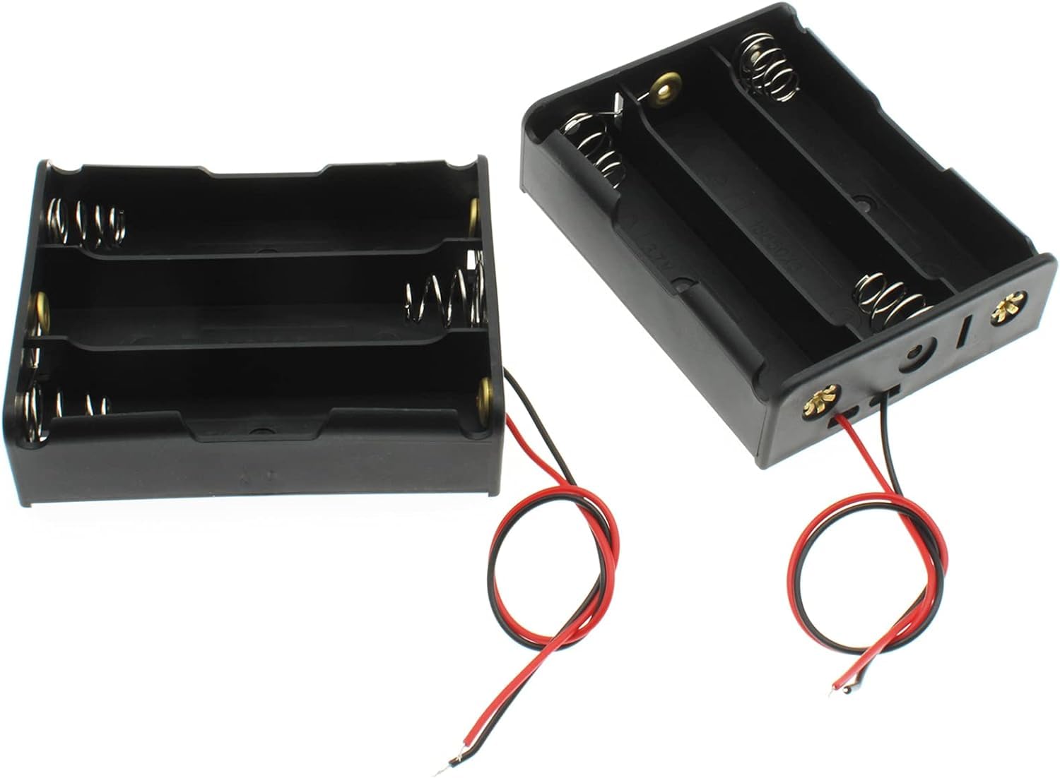 3S x 18650 Three Series Lithium Battery Holder - for 12.6V li-ion Plastic case with Lead Wire Hard pin - 2 Pcs Black-image-21