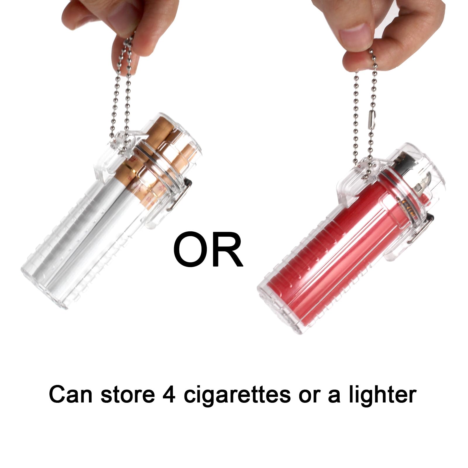 edc cigarette case Amazon.com: HUMWE Outdoor EDC Waterproof Transparent Cigarette Case, 4  Capacity, for Regular/King Size 85mm Cigarettes Box Holder (Mini) : Health  & Household