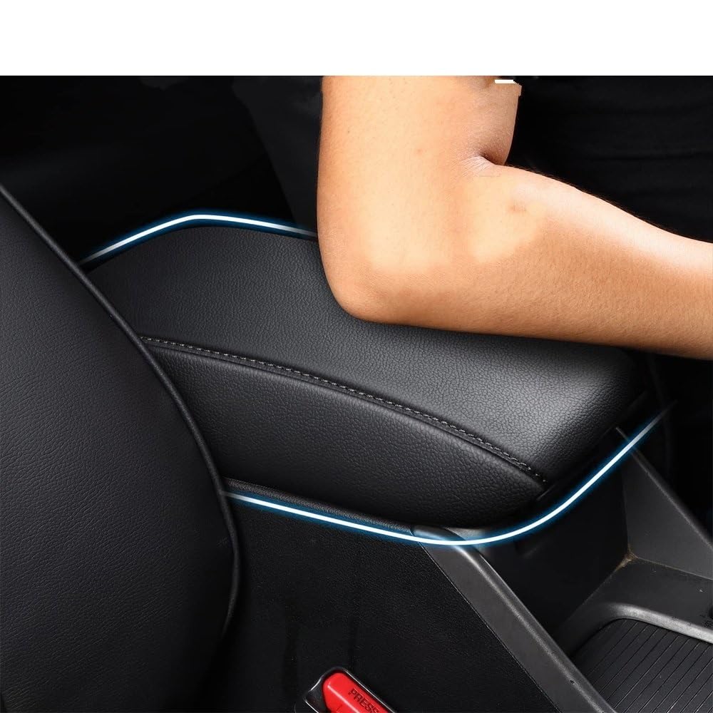 Box Bracciolo Centrale Estensibile Per Toyota Corolla Cross 2020-2023 - Con Vani Portaoggetti E Porte USB, Pelle Ecologica Nera