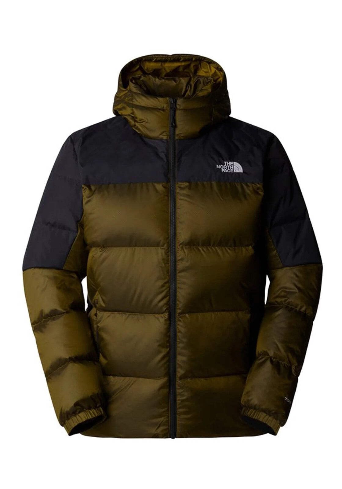 The North Face Men's Diablo Down Hoodie Jacket, Moss Green Black Heathe, XL