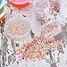 Zhanmai 6 Bottles of Colorful Fake Candy Sweets Sugar Chocolate Ice Sprinkles Decorations for Fake Cake Dessert Simulation Food Kit DIY Crafts with Storage Bottles (Multicolor and White)