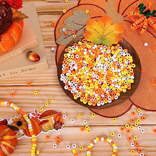 Cuentas de poni de otoño Whaline con limpiapipas para pulseras 6