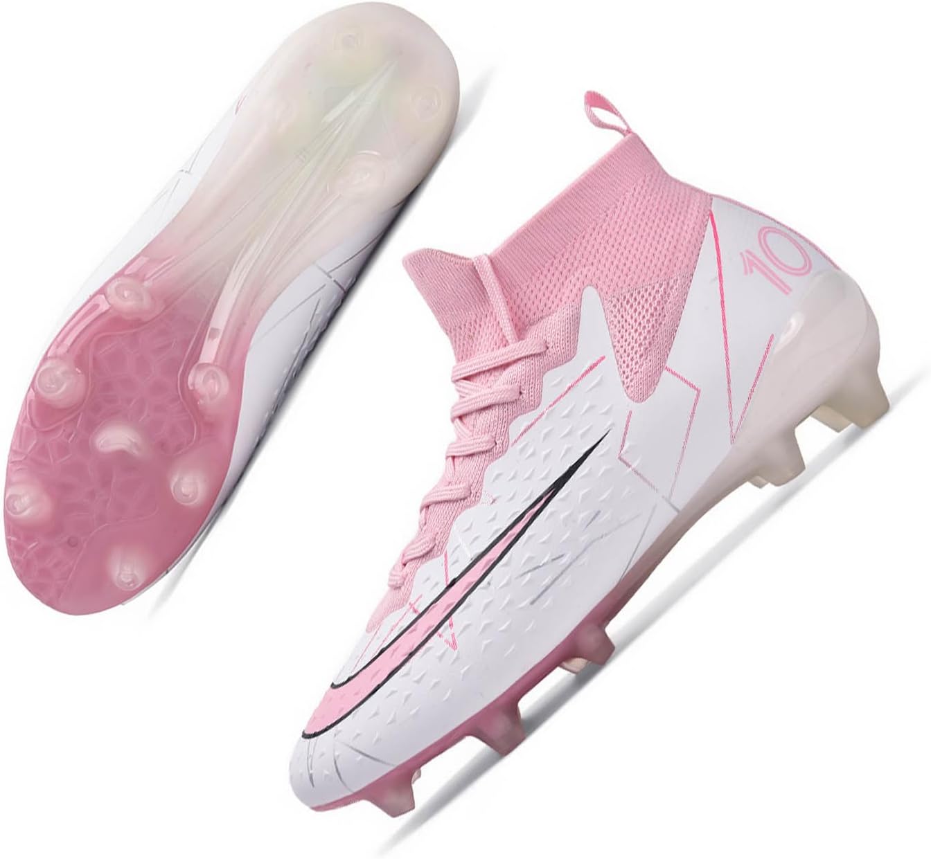 pink nike boots football