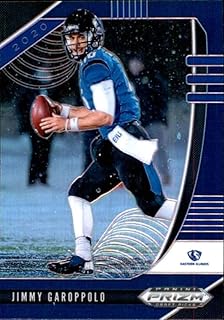 2020 Panini Prizm Draft Prizms Blue #52 Jimmy Garoppolo Eastern Illinois Panthers Football Trading Card