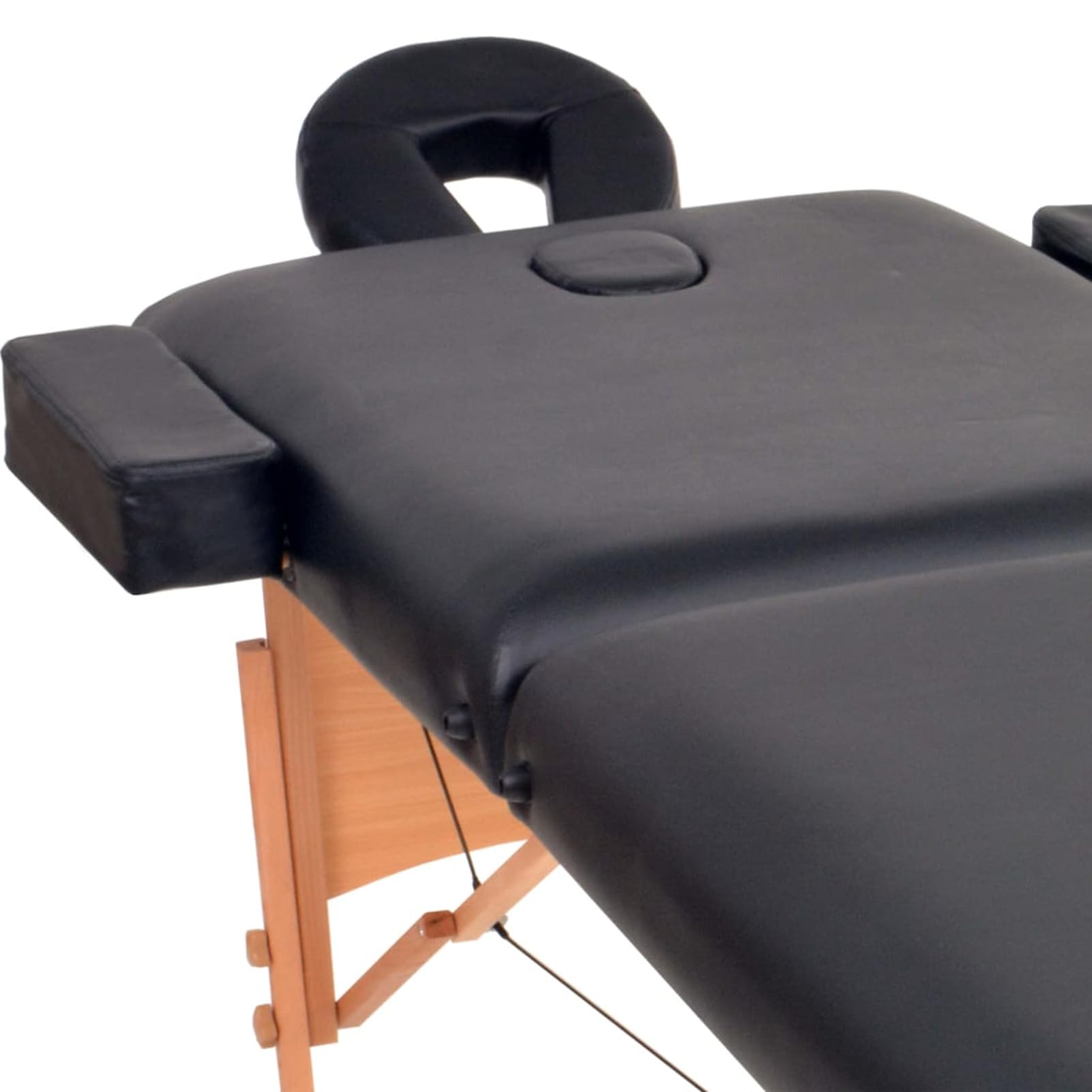 GuyAna Lettino da Massaggio 2 Zone Pieghevole Spessore 10 cm Nero,Salute e Bellezza,Cura della persona,Massaggi e relax,Poltrone da massaggio(SPU:110151)