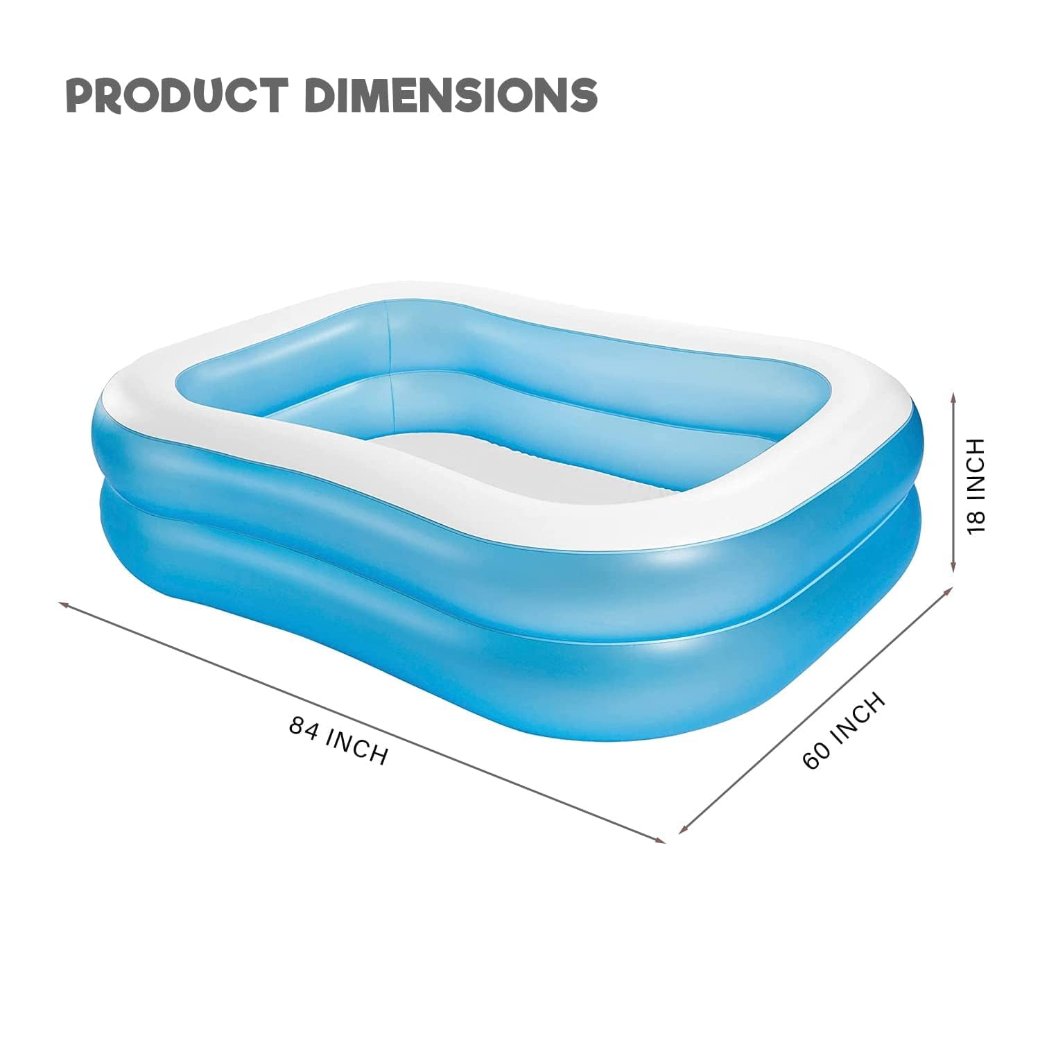 ORILEY 7ft Inflatable Pool - Family Fun! -2