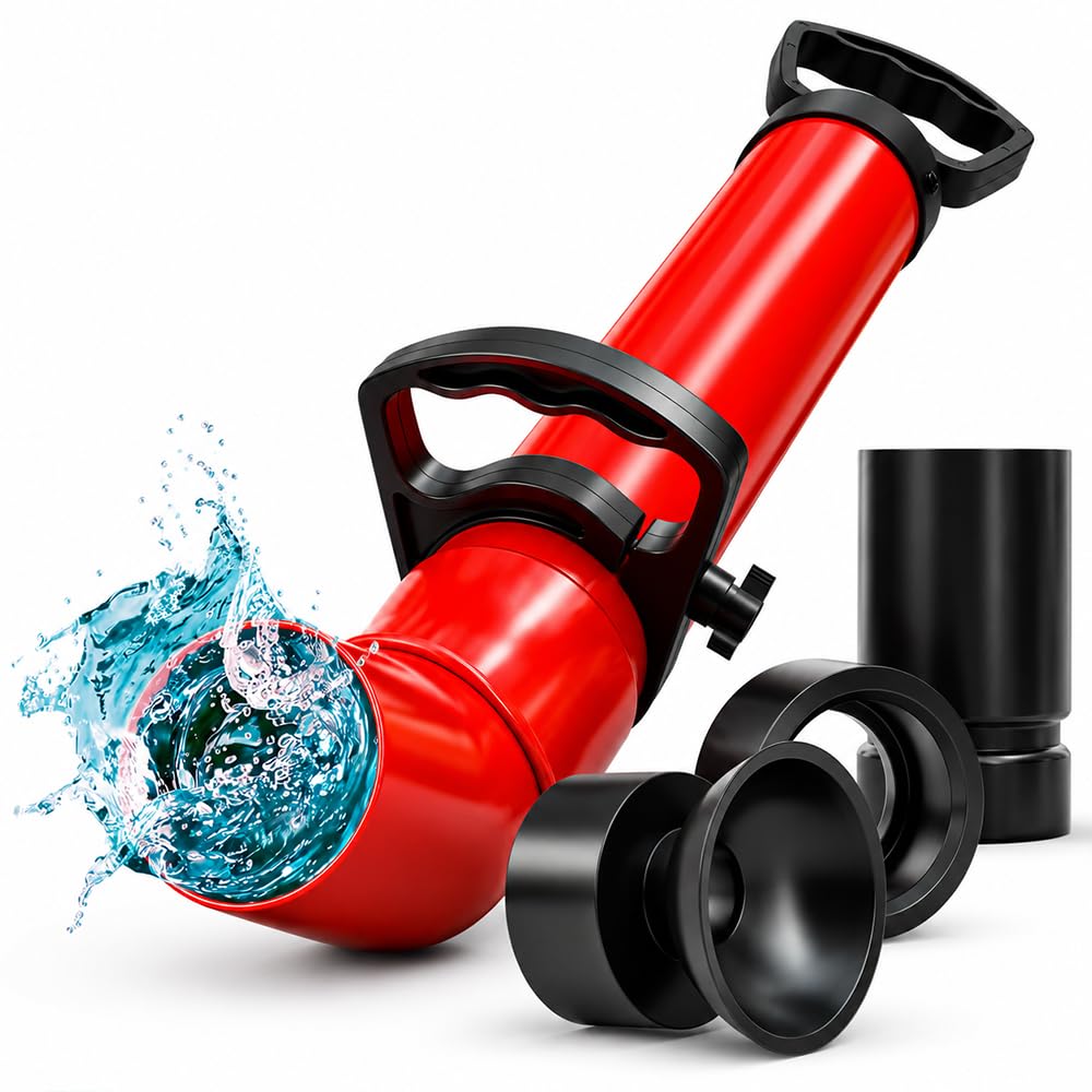 Meisterfaktur déboucheur à pompe [2L] - Pistolet deboucheur canalisation pour un nettoyage efficace des tuyaux - Pompe deboucheur canalisation idéal pour la cuisine, la salle de bain & les toilettes !
