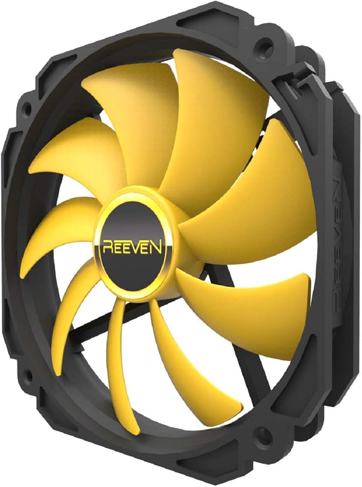 Reeven Coldwing 140mm Fan, Quiet Case Fan, 3-Pin 12000RPM thumbnail 2