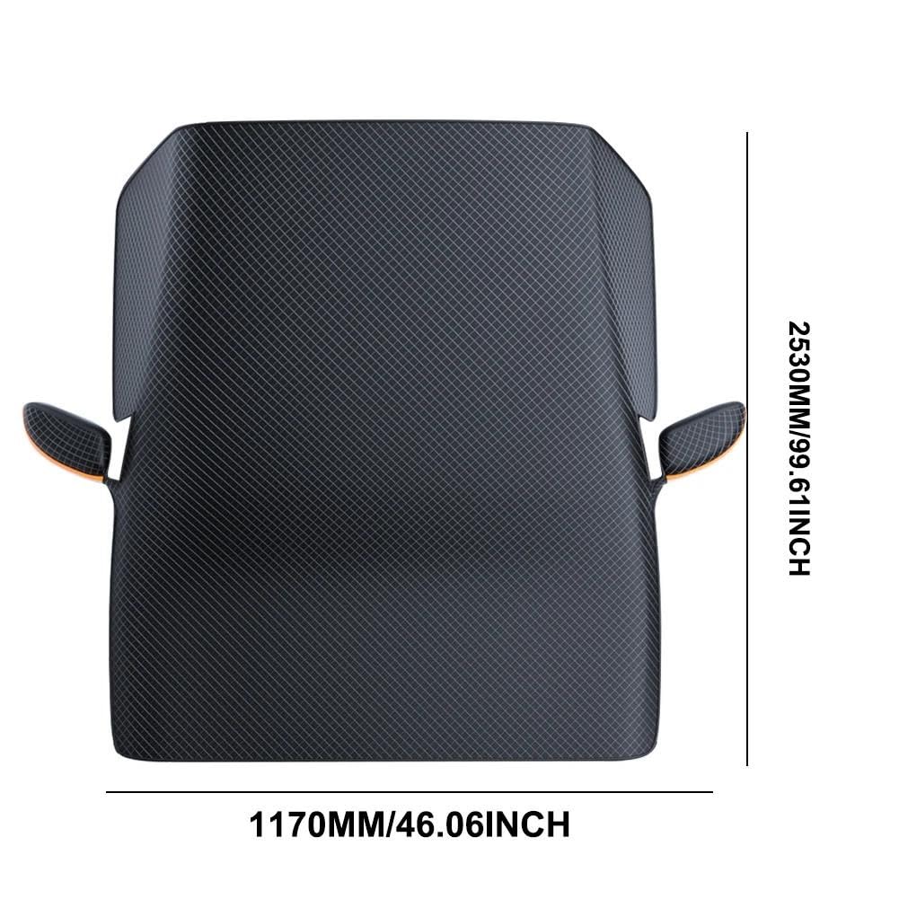 Housse de Protection pour Pare-Brise Couverture Pare-brise Pare-soleil Magnétique Demi-bâche Voiture Imperméable Hiver Neige Bouclier Avant Externe Fenêtre Pare-soleil Épais Protection Pare Brise Hive