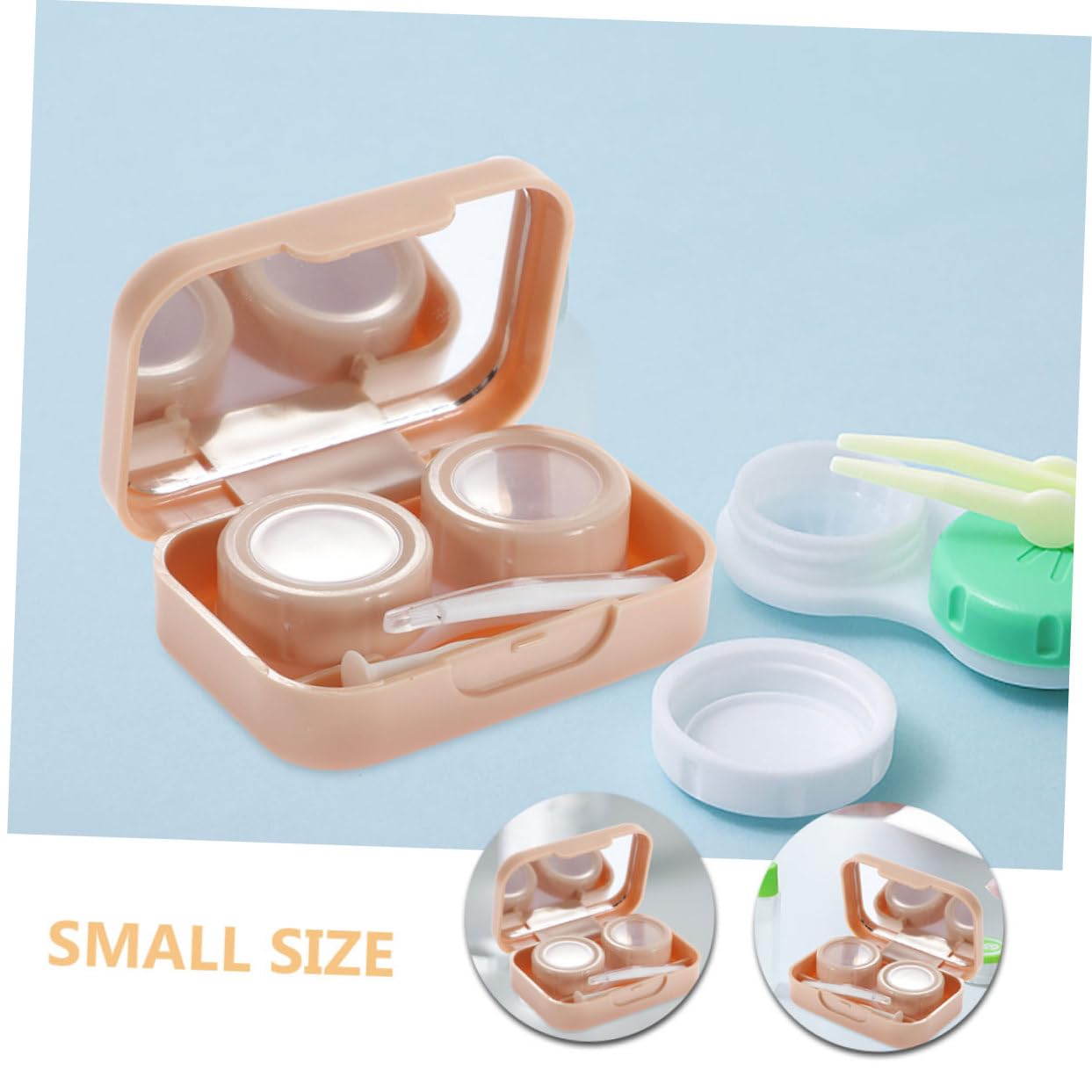 CALLARON 10 Set pratico organizer per lenti a contatto portatile piccolo scatola supporto per lenti Astuccio porta lenti tascabile porta lenti a contatto da viaggio