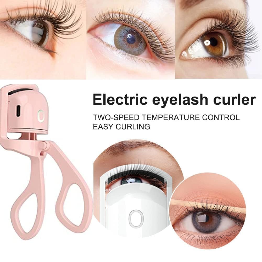 Urdhvamurti Premium Eye Lash Curler With Silicone Pressure Pad USB Rechargeable Electric Eyelash Curler (Multi Colour) 1
