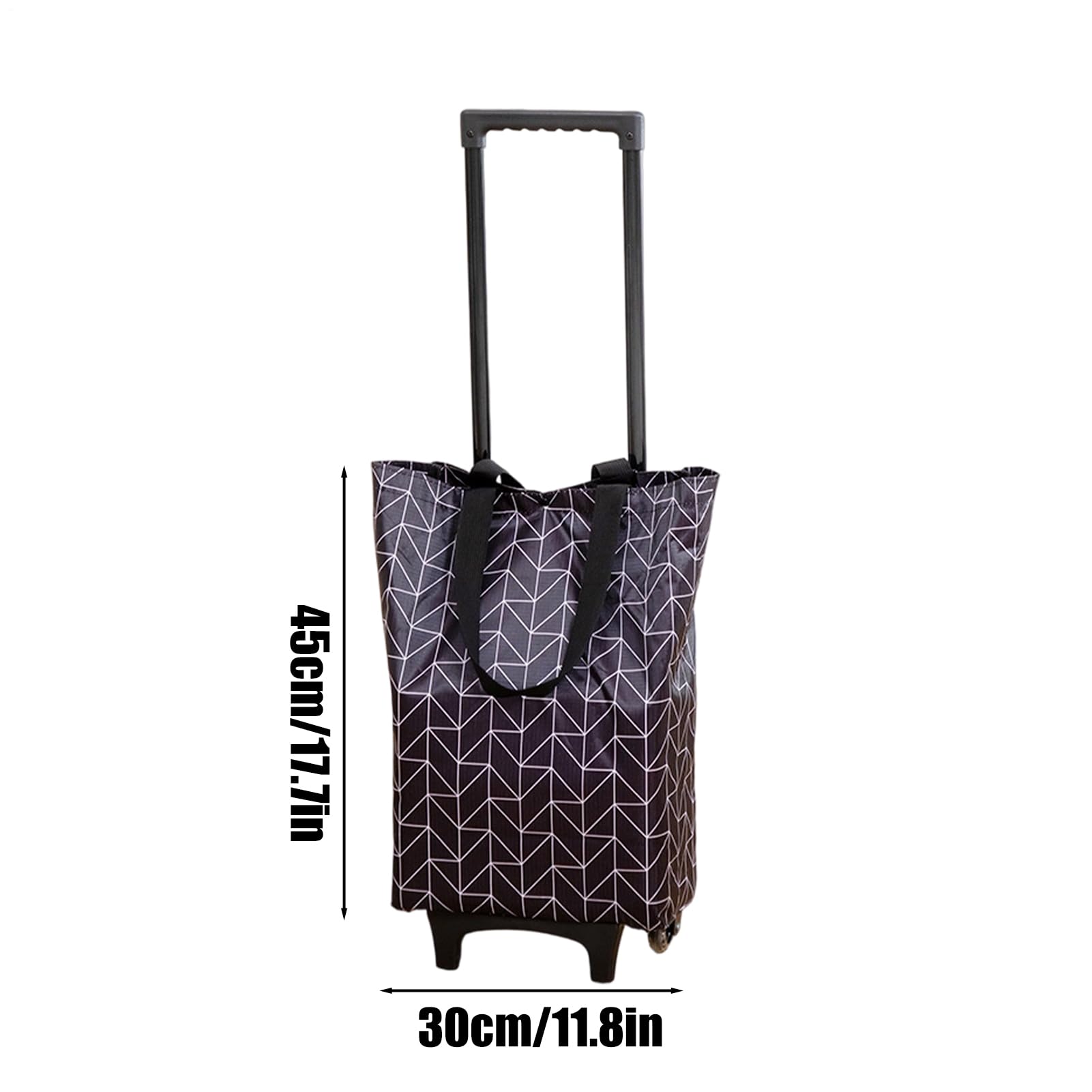 Caddie de Courses Diable Roulant Utilitaire | Chariot Léger Équipé de Roues Roulantes pour Hôtels Restaurants Appartements Locations Maisons Voyages Dortoirs 12/200