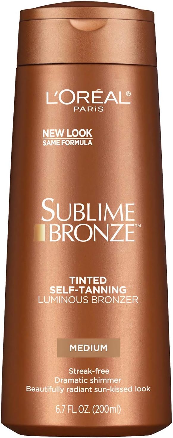 L'Oreal ParisSublime Bronze Luminous Bronzer Self-Tanning Lotion, 6.7 Ounce (Pack of 3)