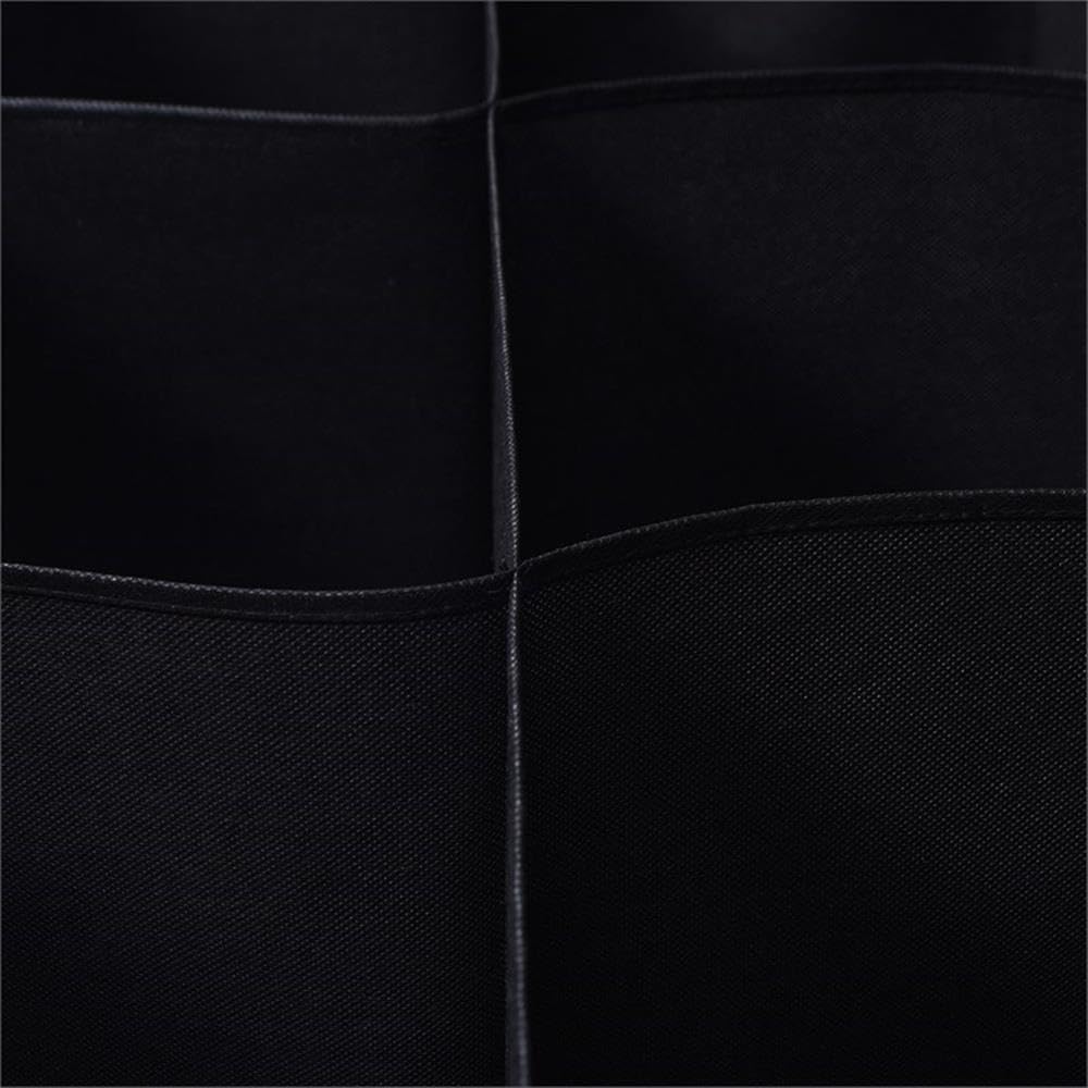 Pemberly Row Shoe Storage Divider Insert, 46.5" W x 16" D x 7.5" H, Black Liner, 8 Compartments, Removable Organizer for Entryway or Bedroom Storage Benches