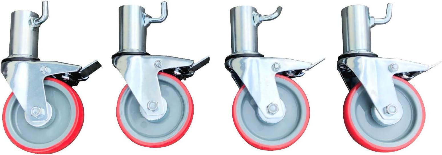 Scaffold Tower Standard Locking Castors (Set of 4) 40mm Internal Socket