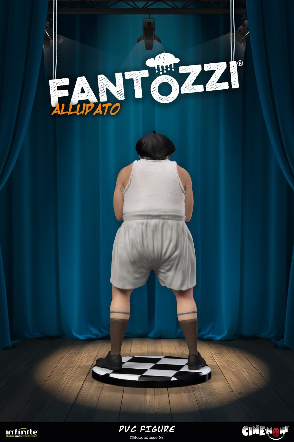 Infinite Statue FANTOZZI - ALLUPATO ! - Scena Film - Statua Figura da Collezione in PVC - altezza 15cm - Ragionier Ugo Fantozzi - Cine-Moni