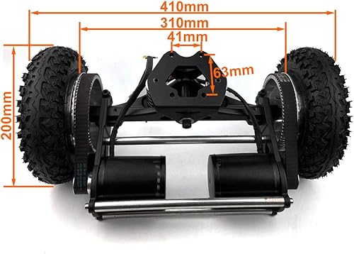 Miniatura 2 de L-faster Kit de conversión de monopatín de montaña con soporte de motor más fuerte Off Road Board Truck con motor N63 de 190KV