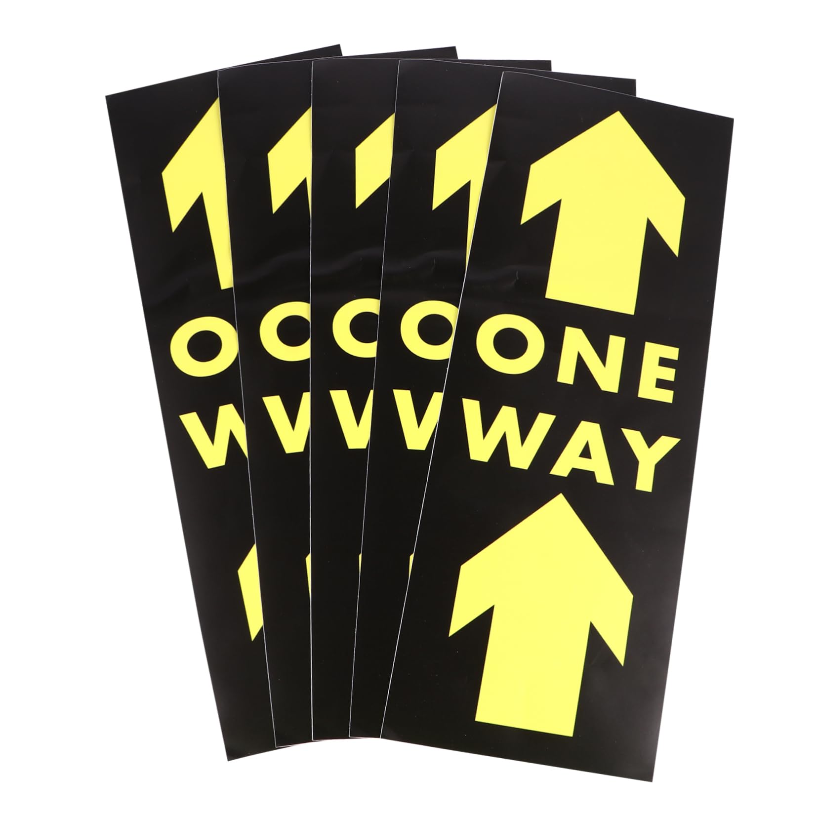 HAPINARY 5pcs Floor Stickers One Way Floor Sticker Floor Stairs Stickers Sticker Labels One Way Marker Sign Floor One Way Sign Safety Floor Sign Marker Social Distance Stickers Pvc