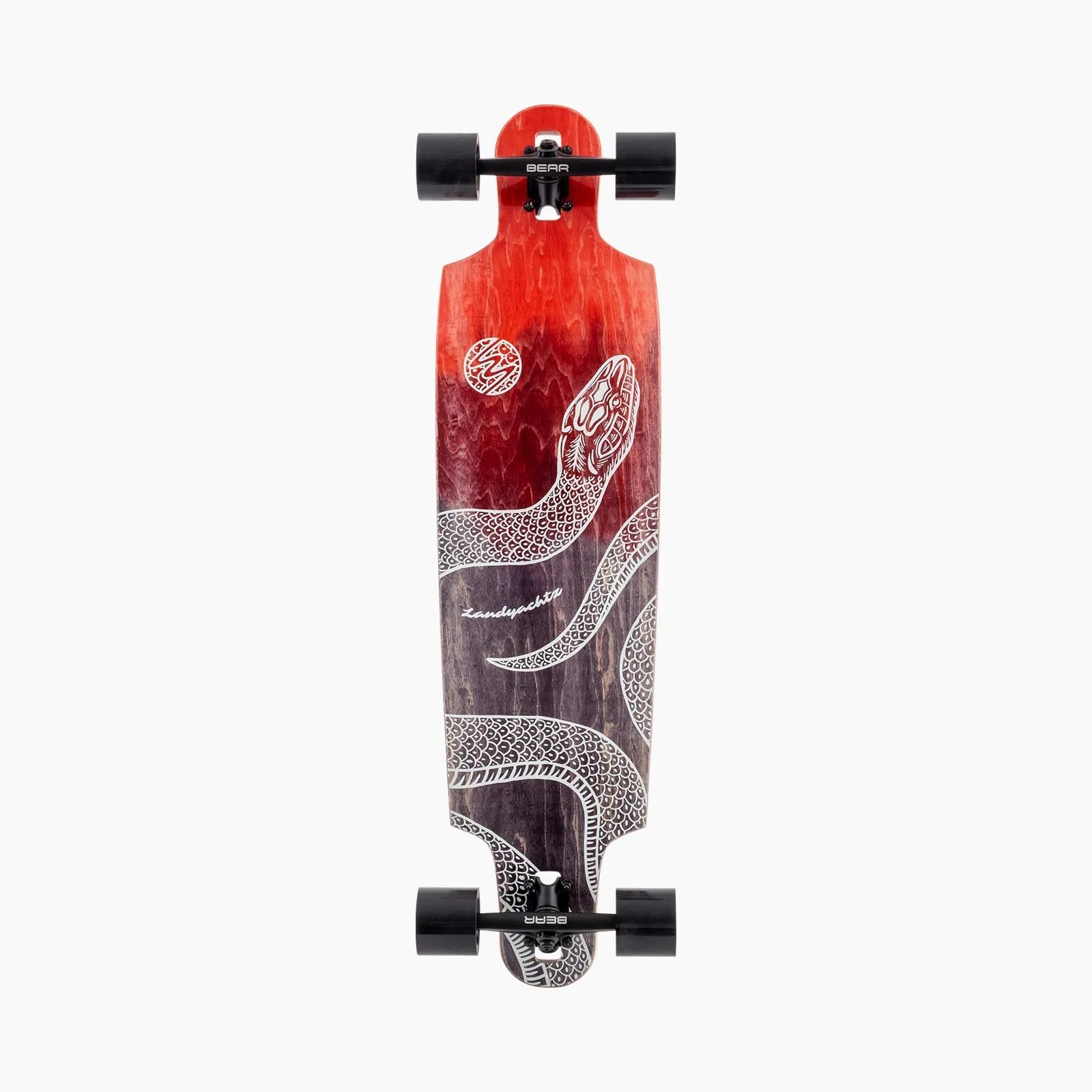 Amazon.com: Landyachtz Drop Cat 38 Python Longboard Complete