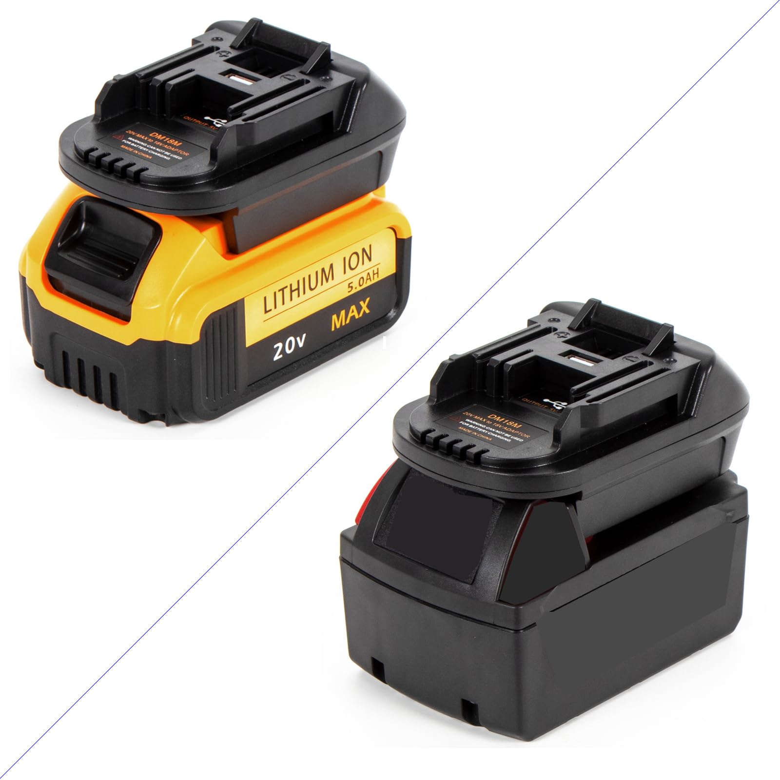 Amazon.co.jp: DM18M バッテリーアダプター Dewalt Milwaukee 