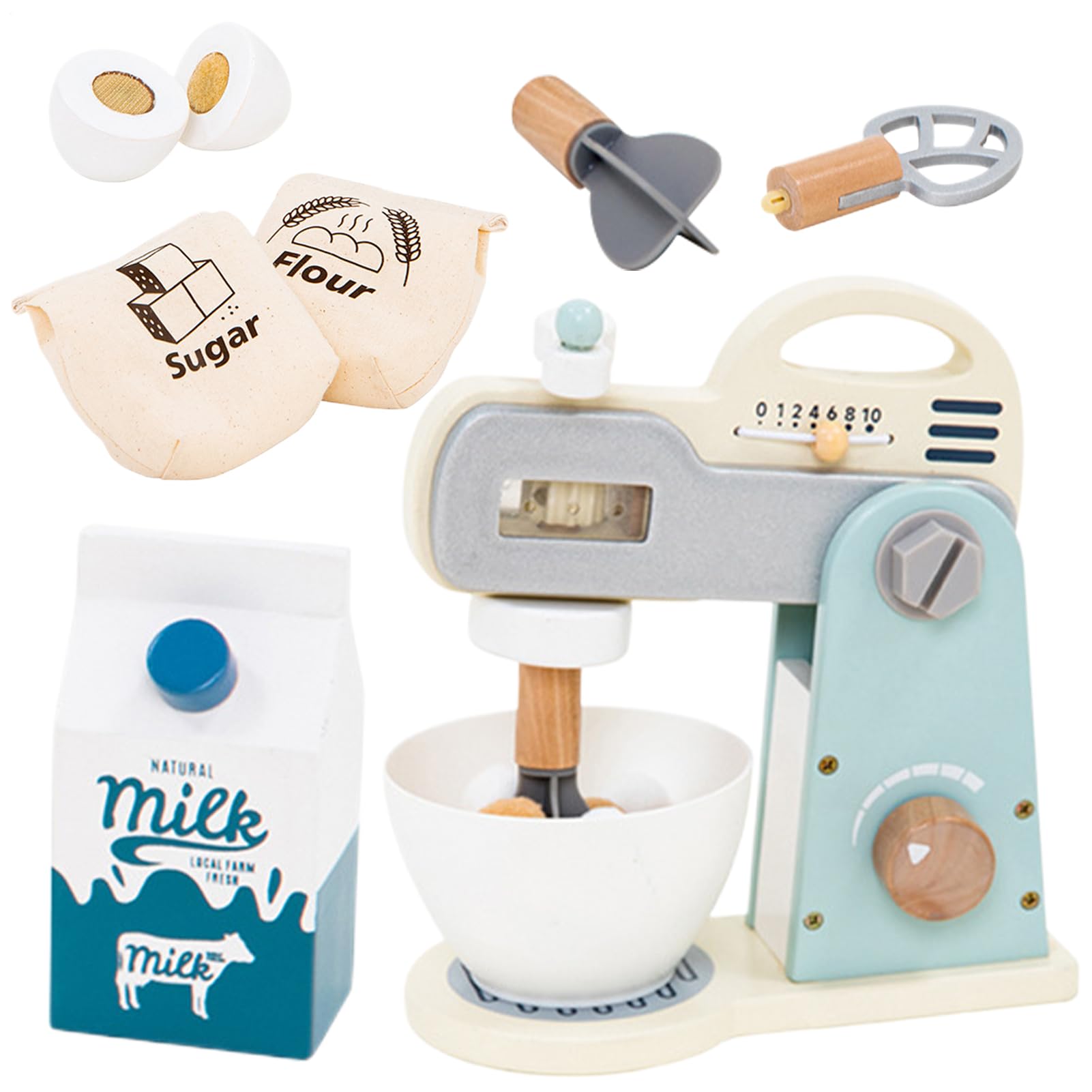 Giocattolo da Cucina Gadget Realistico in Legno | Frullatore Giocattolo per Cucina da per la Casa Regalo Asilo Scuola Materna Feste