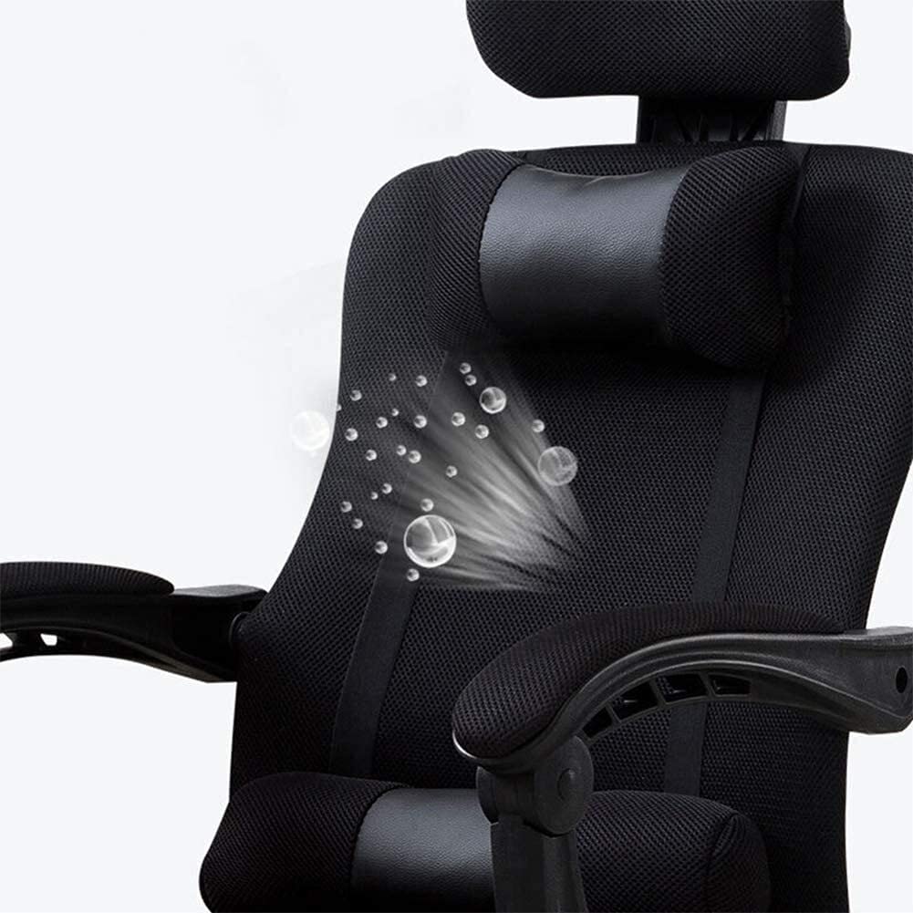 Krzesła biurowe Ergonomiczne krzesło biurowe do komputera Krzesło szefa Oparcie krzesła do gier Strona główna Skórzane krzesło Odchylane podnośnik Krzesło obrotowe czarny Ciepły jak zawsze Beauty