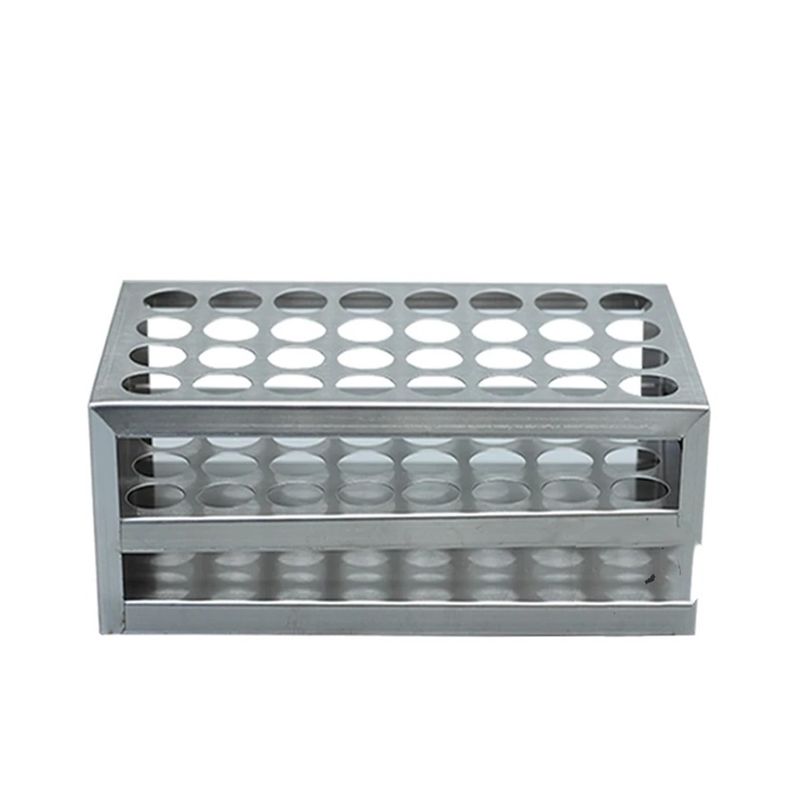 Reagenzglasgestell 1 Stücke Labor Edelstahl Reagenzglashalter kolorimetrisches röhrchen rack zentrifuge Stander for schule experiment(26mm 40holes)