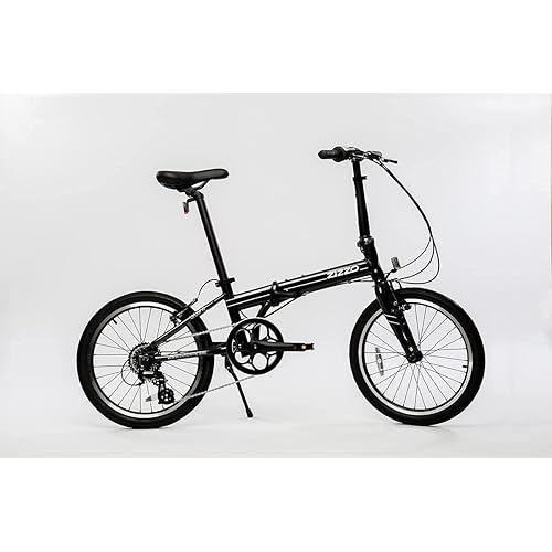 ZiZZO Urbano 26lb Lightest Aluminum Frame Genuine Shimano 8-Speed 20-Inch Folding Bike | 26lb, Lightest, Genuine Shimano