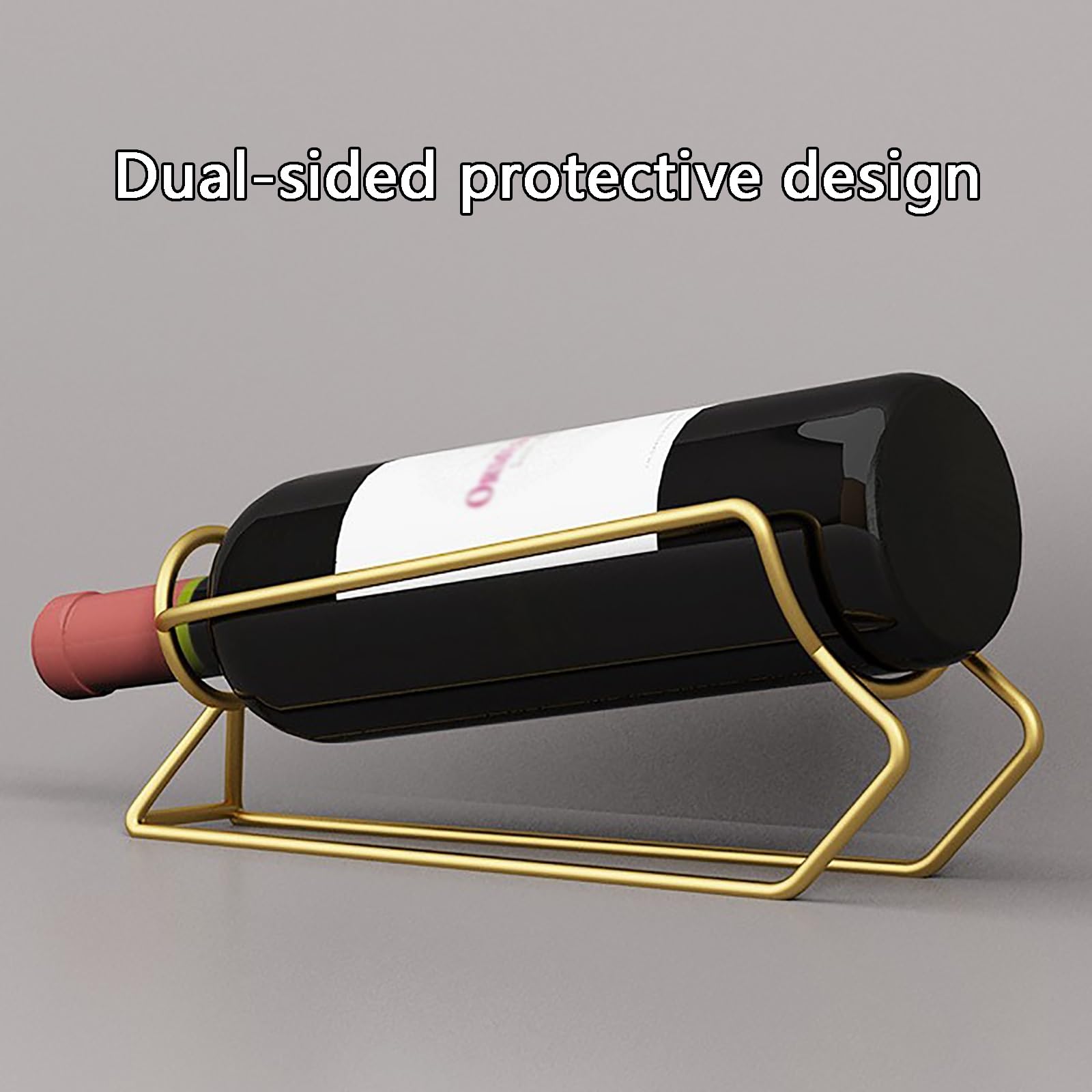 Estantes para vino, Soporte de carga estable, ahorra espacio(Brown)