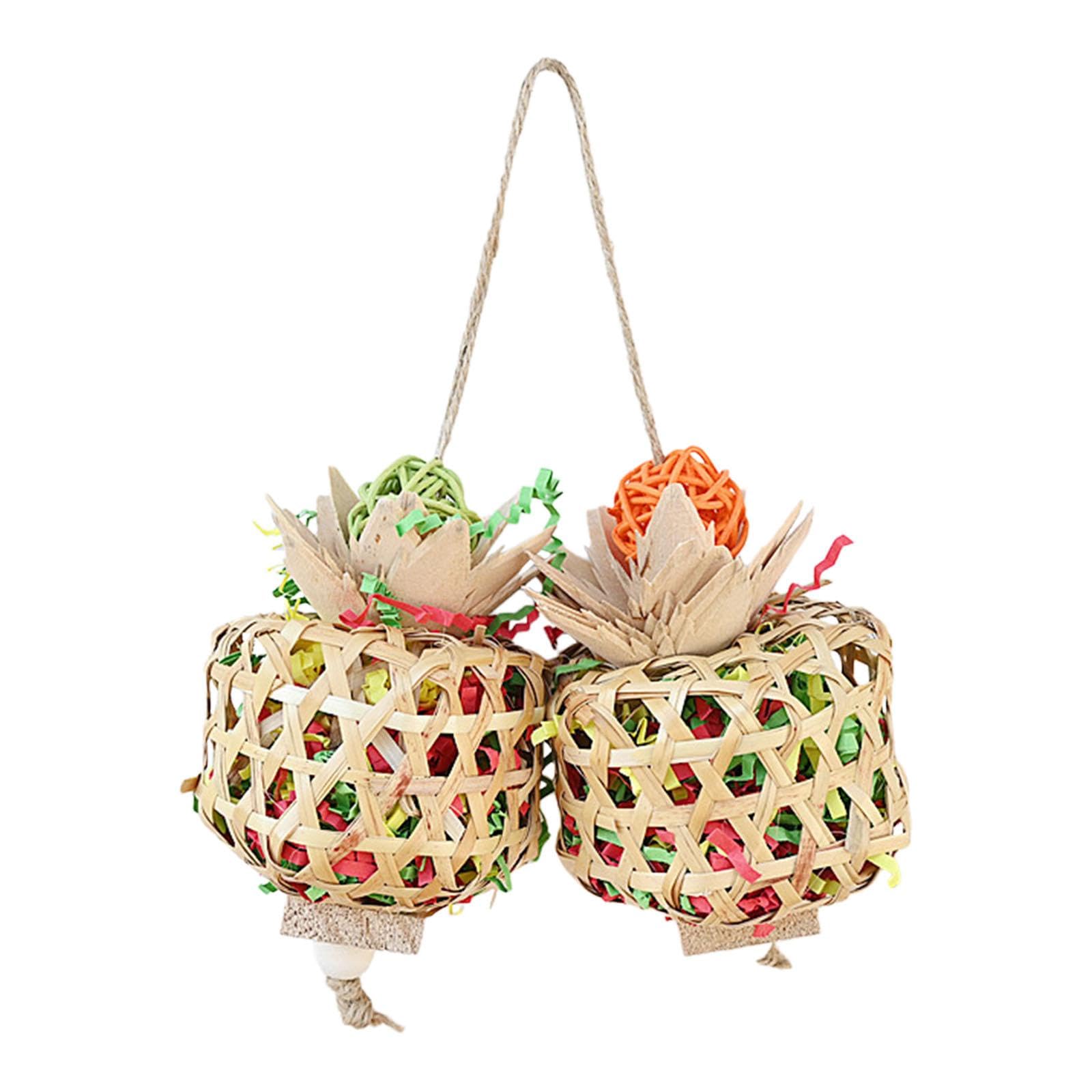 ATORSE® Foraging Shredder Toy Exercise Bird Chewing Toys for Finches Cockatoos Birds-image-48