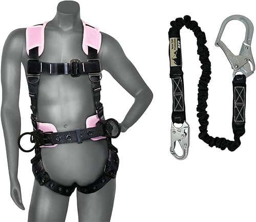 Vista 57 de AFP Demon - Cómodo arnés de protección contra caídas - Arnés de seguridad de cuerpo completo OSHA/ANSI PPE para trabajos de construcción