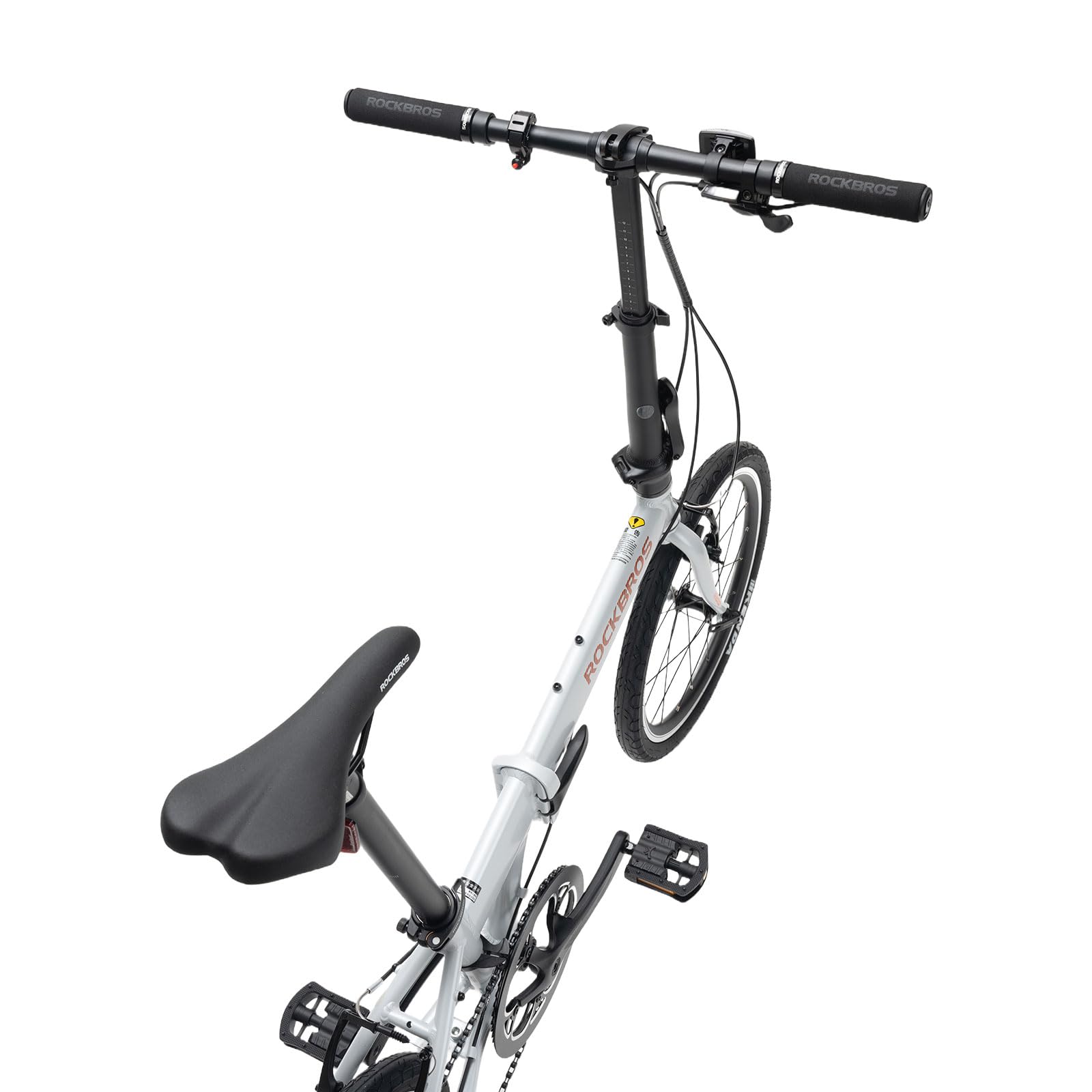ROCKBROS MBS·20E Bicicleta Plegable de 20 Pulgadas, Aleación de Aluminio y 8 Velocidades, 11kg Portátil Ligero para Adultos y Adolescentes