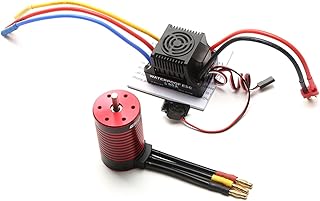 GoolRC 4200KVÂ Brushless Motor Waterproof 3660 Brushless Motor 4200KV with 80A Brushless ESC Replacement for TRAX4 WLtoys Remote Control Car 1/8/1/10 Tamiya