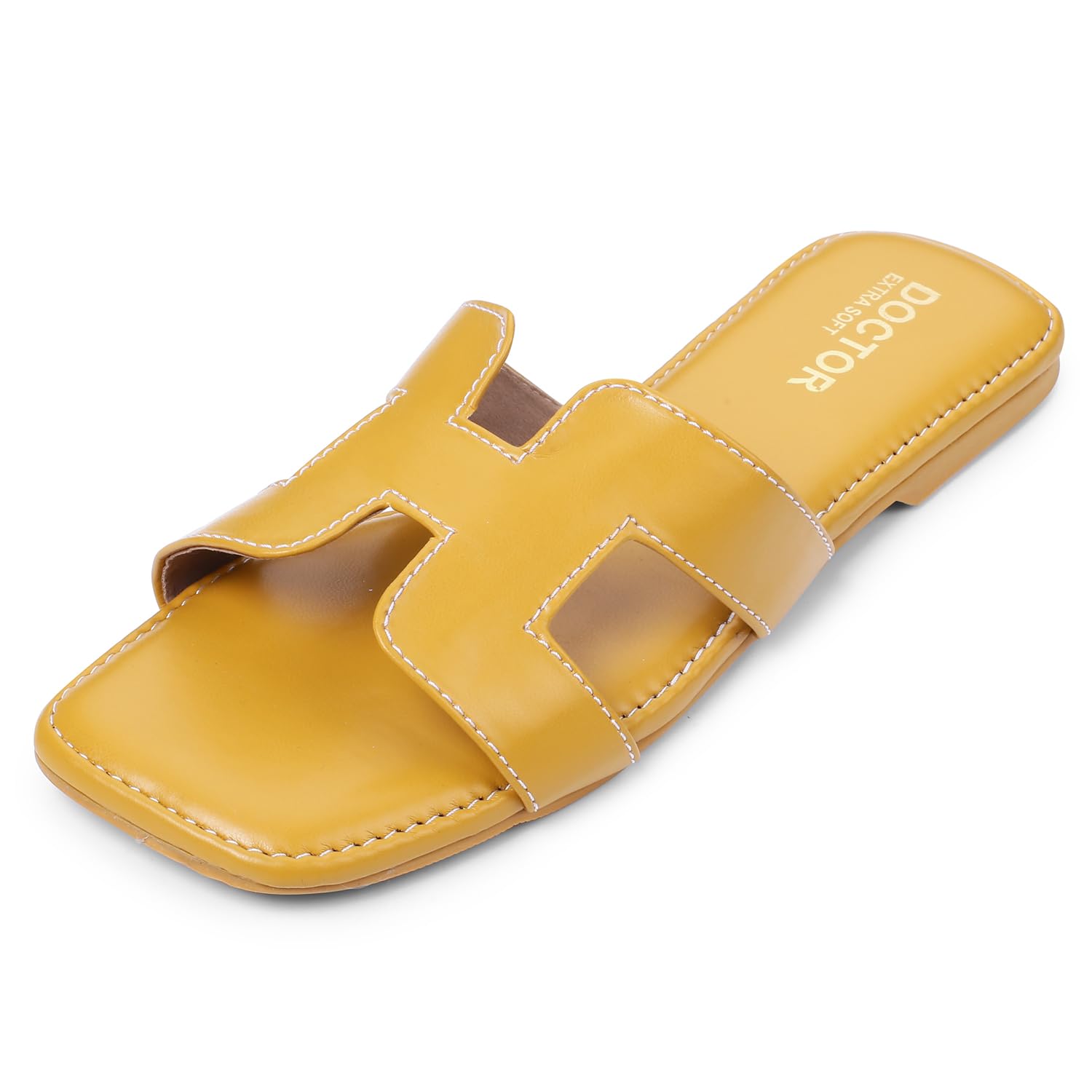 DOCTOR EXTRA SOFT Womens Flat Memory Foam Slippers/Flip-Flops Fancy Fashion Stylish Flat Casual Comfortable Diabetic Orthopedic Orthocare Lightweight Synthetic Slipon Sandals for Girls/Ladies D-652 (B0C91WJ2KJ) Amazon Price History, Amazon Price Tracker