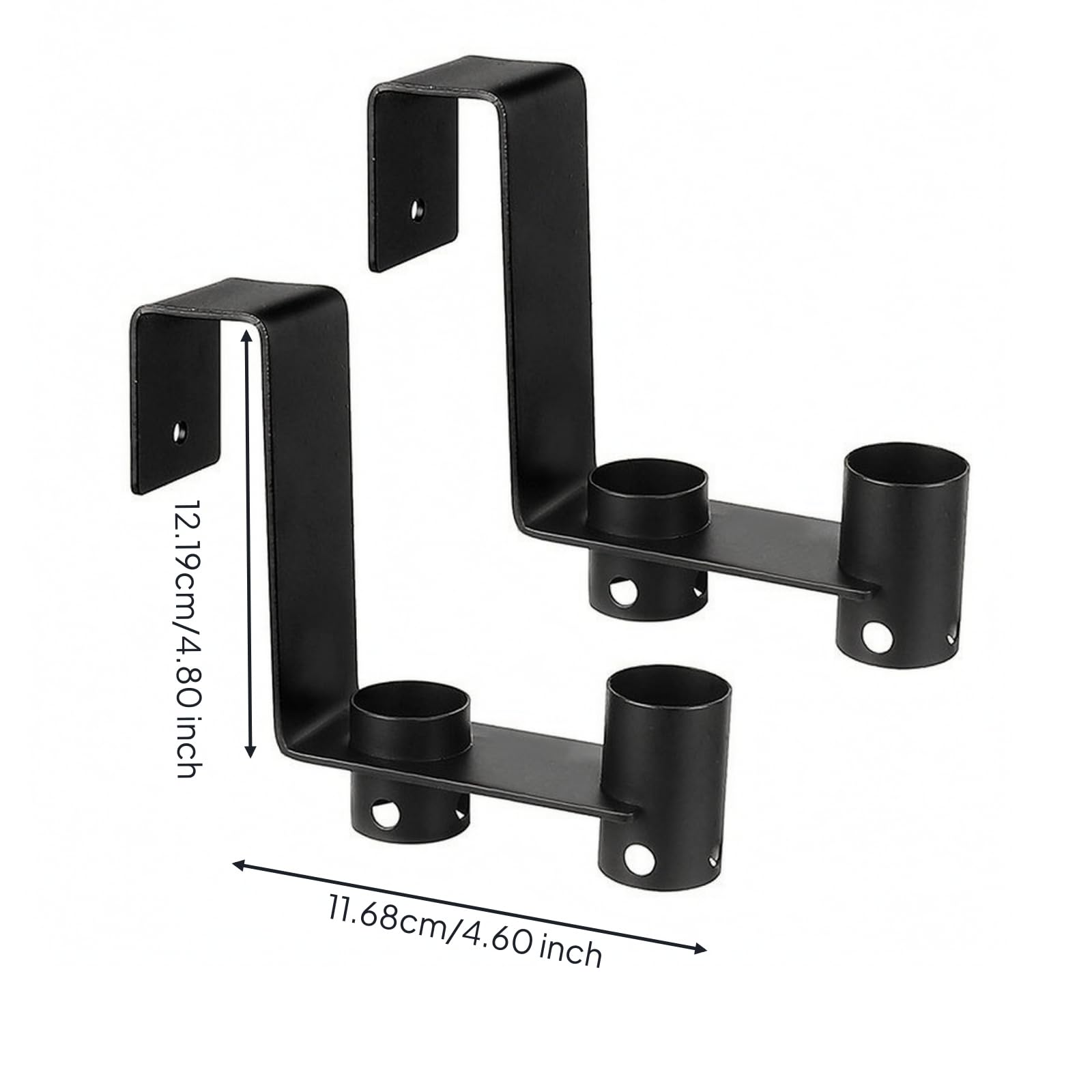 Soporte Acero para Valla Piscina | Acabado con Recubrimiento en Polvo, Protector, Colgador Herramientas Piscina para pasamano, Patio