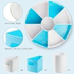 MeCids 360°Organisateurs de comptoirs à domicile Organisation et stockage Organisateurs d'approvisionnement en art– 12" Lazy Susan Style Caddy avec des bacs amovibles, pour les bureaux à domicile, fournitures scolaires