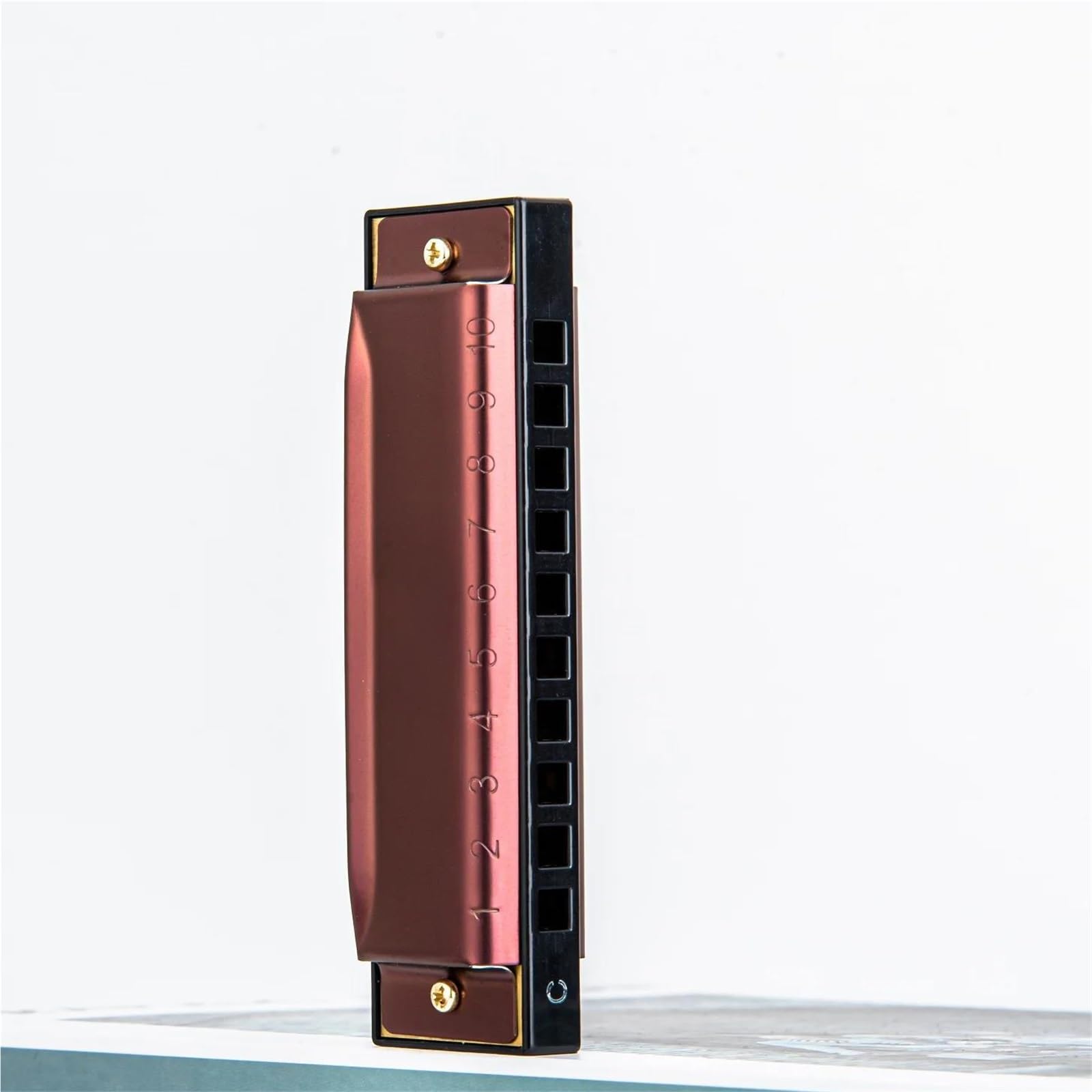 Mundharmonika-Set Diatonische Mundharmonika Mit 10 Löchern Und 20 Tönen, Edelstahlabdeckungen, Dur-C, In Maßgefertigtem Mundharmonika-Etui
