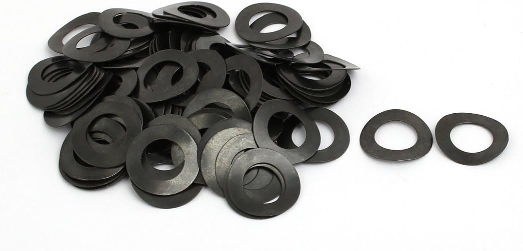 uxcell 10mm Fitting Dia 0.6mm Thickness Carbon Steel Curved Spring Washer 100pcs