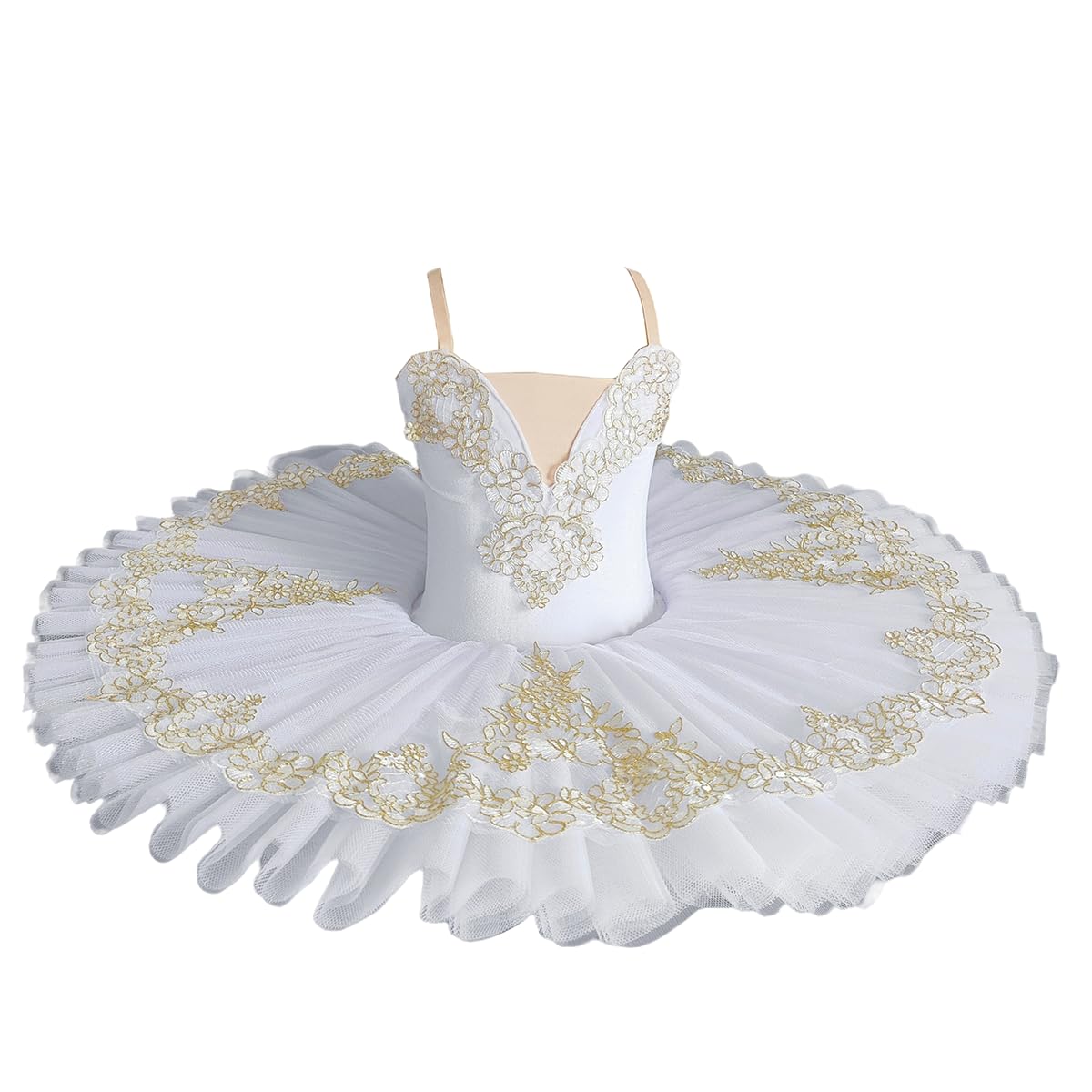purpleq Ballettkleid Mädchen Tanzkostüm Tutu Ballett Schwanensee Ballett Kostüm Ballerina Performance Tanz Outfit Gymnastik Tanzbekleidung
