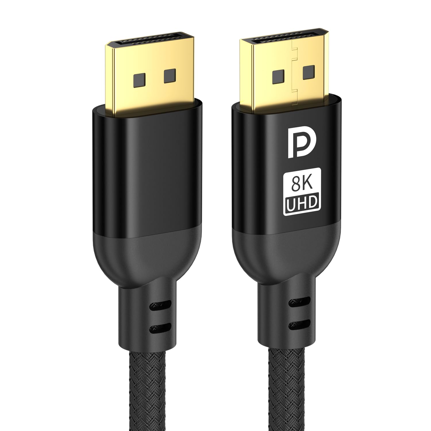 Diyanisly 8K Displayport Cable 25FT,32Gbps high-Speed DP Cable, Braided Rope,Support 8K@60Hz 4K@120Hz Dynamic HDR,DSC,Durable,Flexible,Used for Esports Display/Graphics Card/Professional Projector