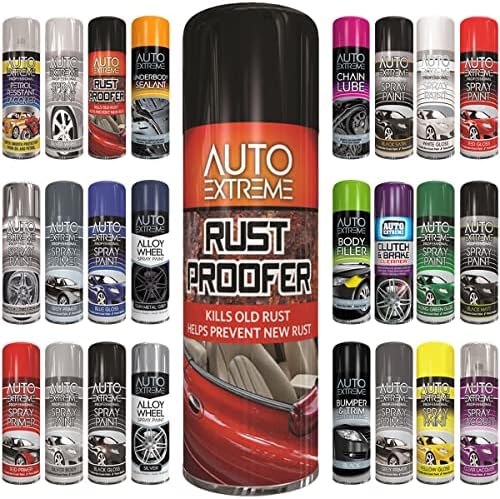 Classic Signature 1 x Auto Extreme Black Gloss Spray Paint 400ml, Professional Quality, Perfect Finish for Cars, Bikes ,Vans, Metal, Wood