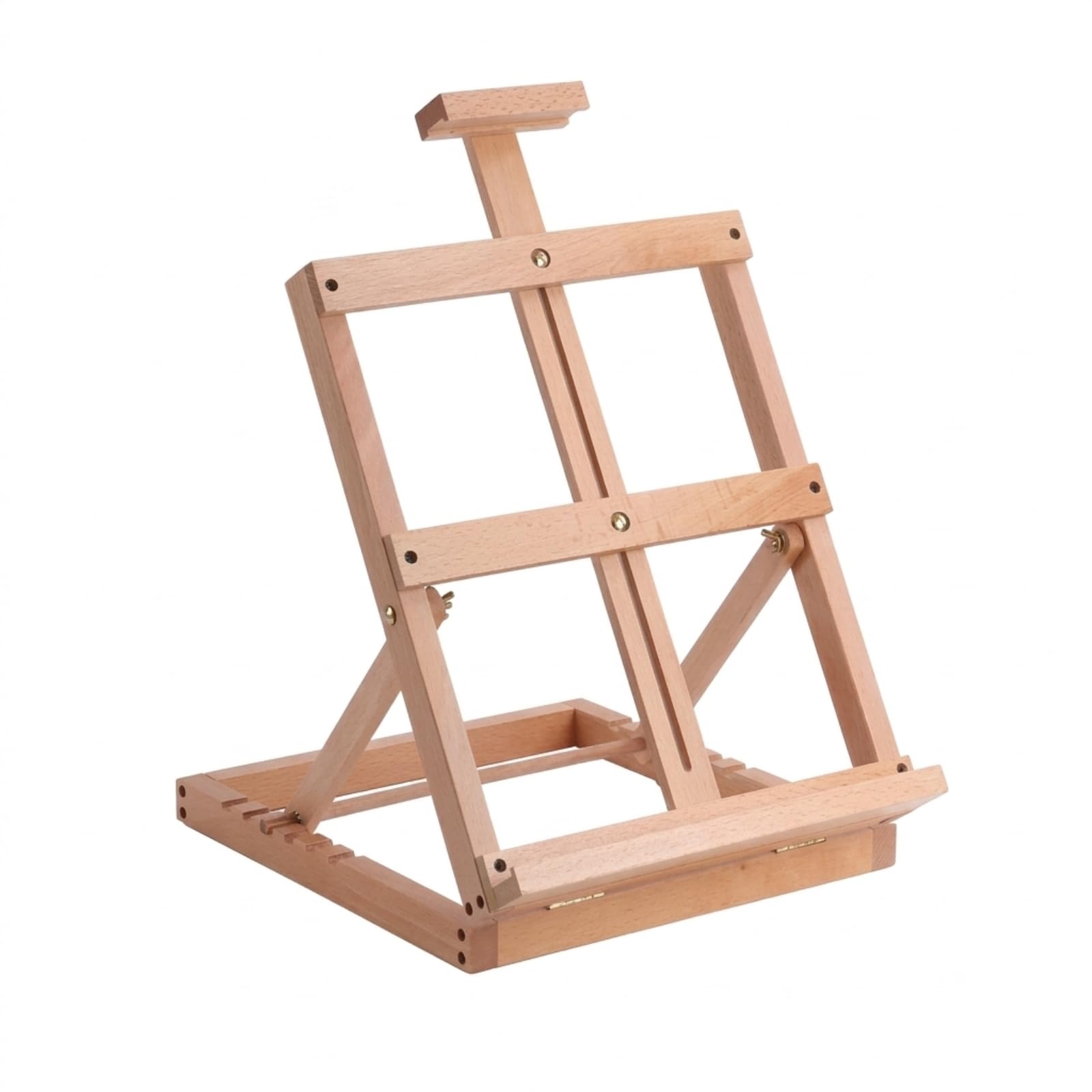 MagiDeal Caballete de Mesa Portátil Caballete Atril Soporte Exhibidor de Madera de Pino con Posición Ajustable y Mecanismo, 96, style to 2