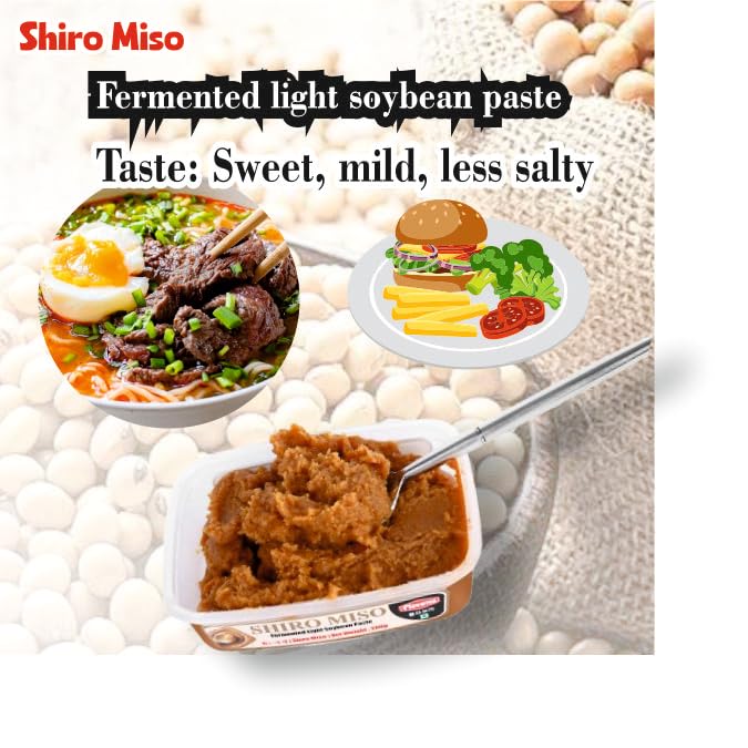 Image of Flavoma Shiro Miso Fermented Light Soybean Paste, 200g [ White Soybean Paste | Preservative-Free | Japanese Style | Perfect ingredient for Korean, Japanese, Chinese & Pan Asian dishes ]