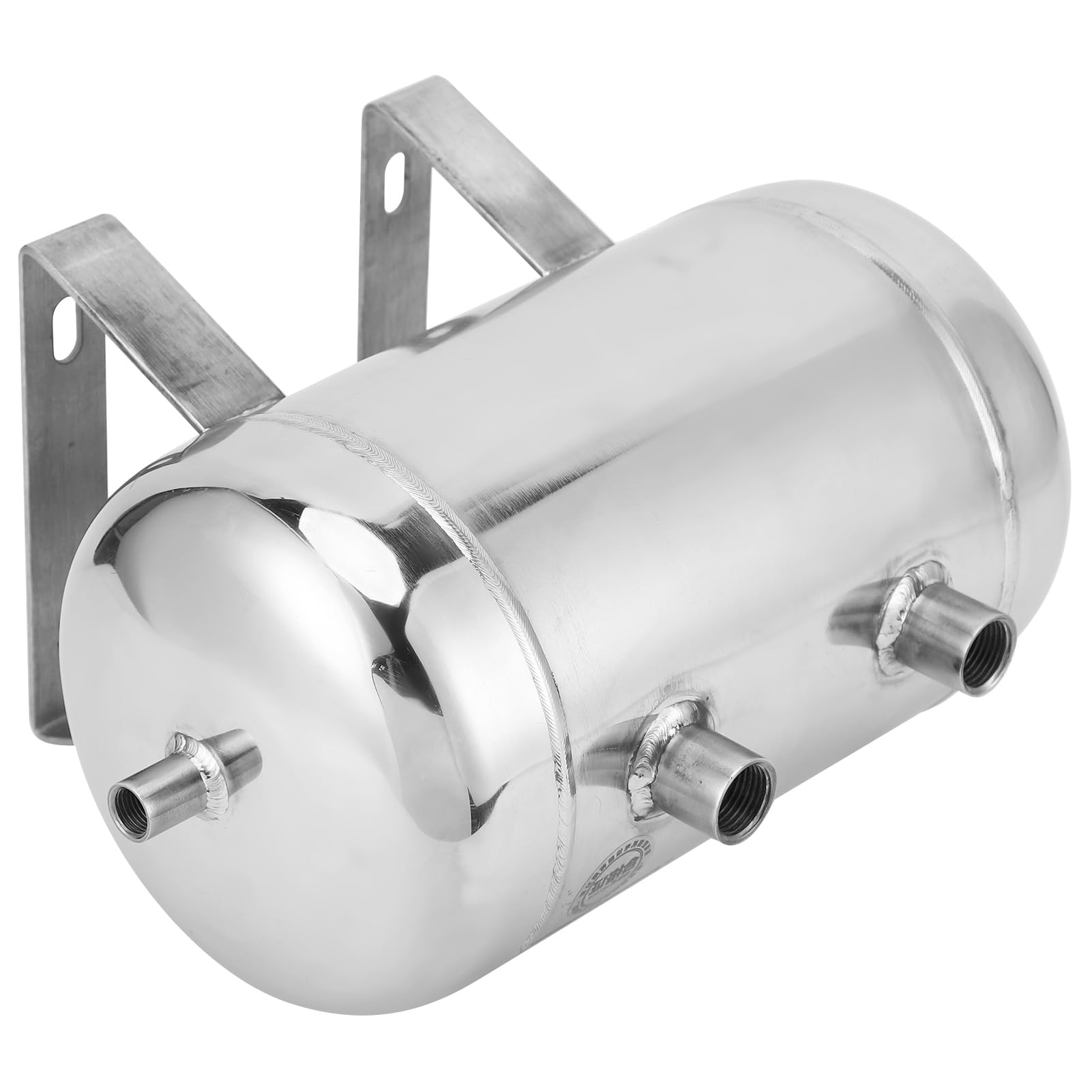 Tanque de Almacenamiento de Gas de Acero de 5 Litros, Contenedor de 4 Puertos Tanque de Aire de Alta Presión Diámetro del Tanque Aproximadamente 159 Mm Longitud del Tanque 280 Mm