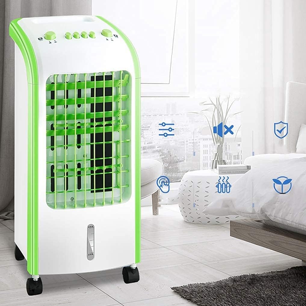 Air Cooler for Home Office Air Coolers Personal Portable Space House Single Cool Ultra Quiet Cold Air Fan Living Room Bladeless Water Cooled Air Conditioning Unit White